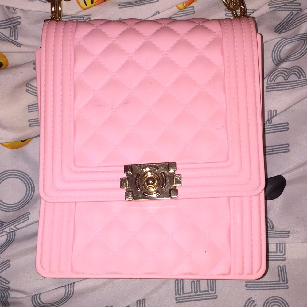 Bubble gum pink purse